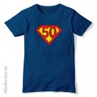 Majica 50 superman logo + MENJAVA LETNICE