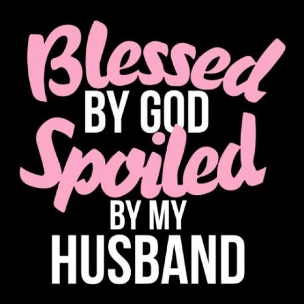 Ženska majica Blessed by God Spoiled by my Husband