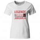 Majica Legende so rojene v januarju
