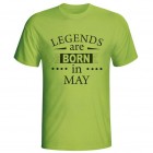 Majica Legends are born in may