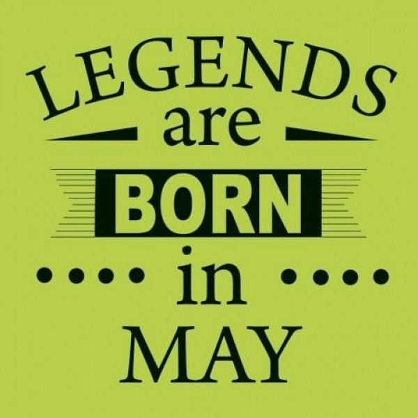 Majica Legends are born in may