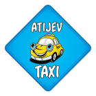 Nalepka za avto Atijev taxi