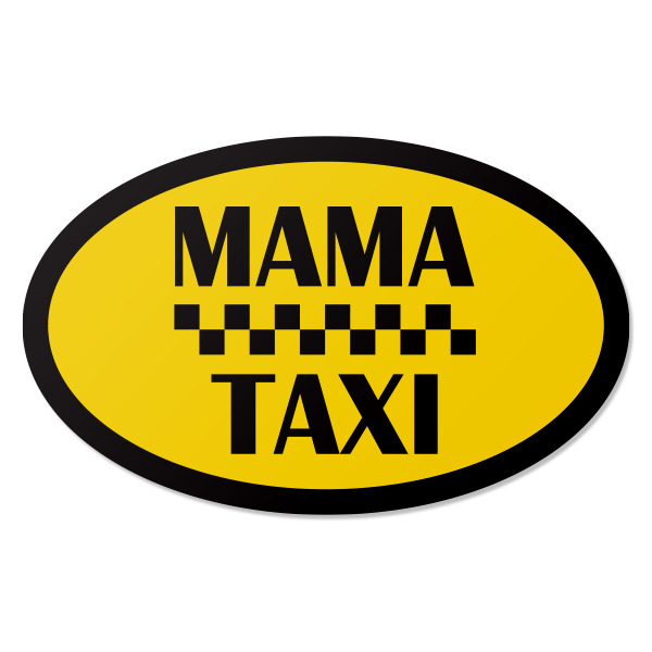 Mama taxi nalepka za avto