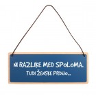 Tablica za vrata Ni razlike med spoloma