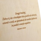 Darilna embalaža za vino z odprtino, gravura po želji